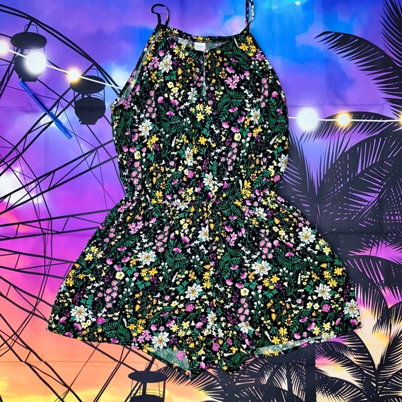 SOLD ‼️Y2K - Old Navy Floral Romper - Women’s SZ SMALL PETITE - Picture 4 of 6